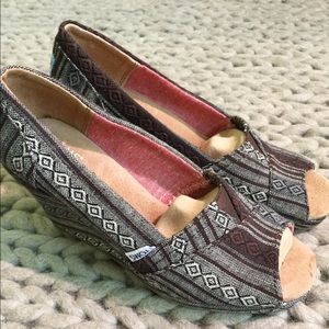 TOMS Stella Wedge, Peep Toe